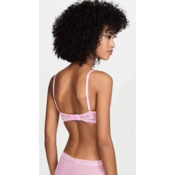 💕NATORI💕 Feathers Underwire Contour Bra ~ Posy Pink 30D NWT